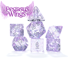 “Pegasus Wings” Holographic Dice